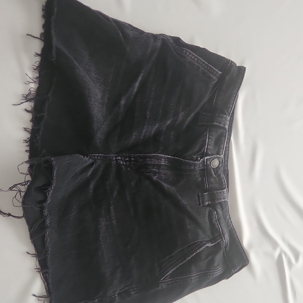 American Eagle Outfitters Black Denim Jean Shorts